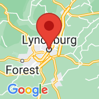 Map of Lynchburg, VA